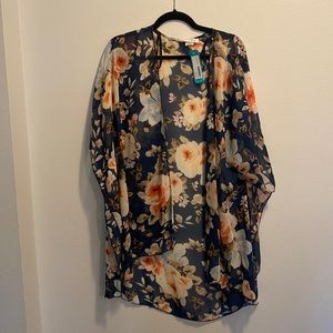 Floral Chiffon Kimono